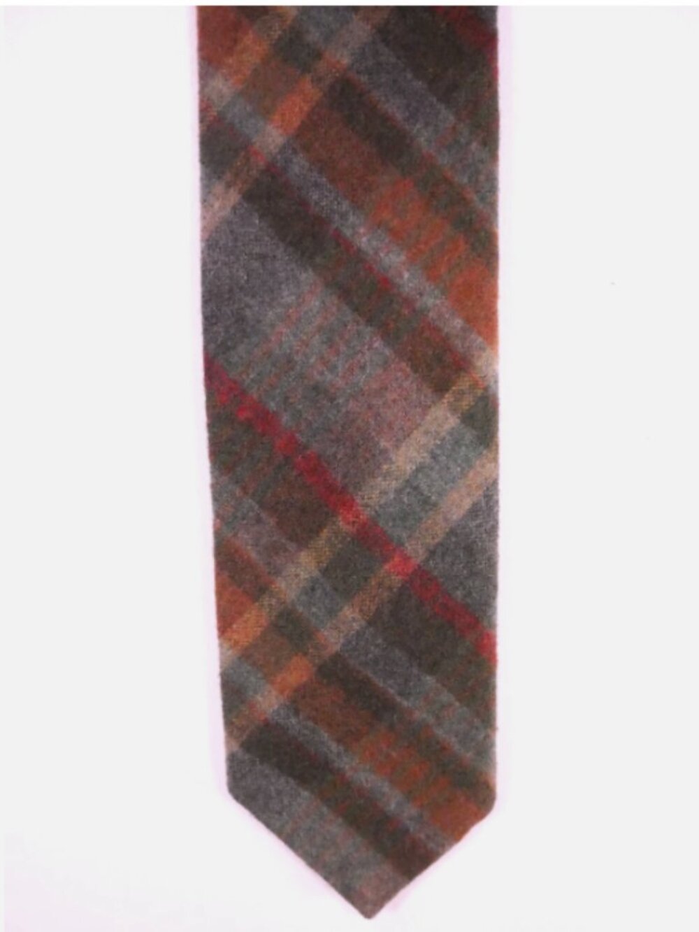 Vintage Pendleton Tie 100% Virgin Wool Plaid Necktie Men’s USA Excellent Slim 3"